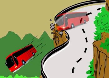 Terjadi Lagi, Bus Study Tour di Lampung Masuk Jurang Diduga Karena Rem Blong