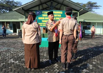 Pelatihan Pembinaan Pramuka Saka Wira Kartika Dibuka Langsung Dandim 0607 /Kota Sukabumi