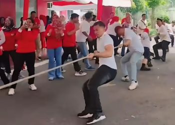 Meriah! RSUD Sayang Cianjur Peringati HUT Republik IndonesianKe-79 Dengan Lomba Khas Agustus