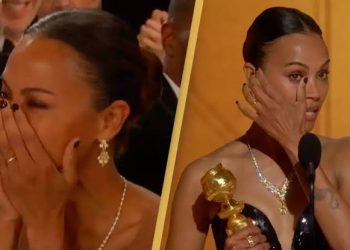 Zoe Saldana Banjir Air Mata Raih Golden Globes 2025 Pertama