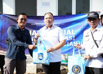 Wujud Nyata Kepedulian Sosial, Kantor Imigrasi Cianjur Kirim Bantuan untuk Korban Banjir di Kecamatan Sukaluyu
