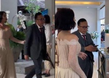 Viral! Ari Lasso Gandeng Dearly Dave Sompie di Pernikahan Luna Maya
