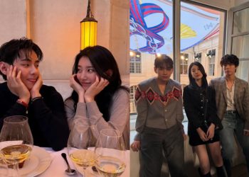 Adu Visual! Ini Potret Kedekatan V BTS, Suzy, dan Park Bo Gum di Paris