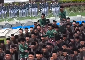 Atraksi Aura Farming Pacu Jalur Memeriahkan HUT RI di Istana Merdeka