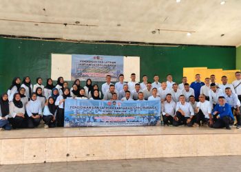 Camat Sukaraja Buka Pelatihan Wawasan Kebangsaan dan Etos Kerja Berbasis Militer yang diselenggarakan SPPG RUSAIDA