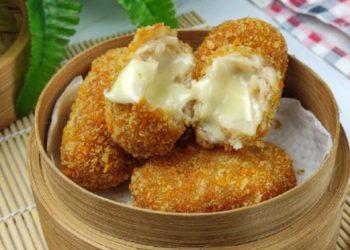 Resep Praktis Dimsum Udang Keju Kekinian, Favorit Camilan Kekinian