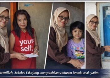 Fam Nakama Online Salurkan Santunan untuk Anak Yatim di Desa Cikujang