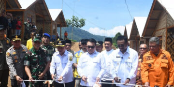 Huntap Adaptif Bencana Di Kabupaten Sukabumi Diresmikan Warga Dapat Jaminan Hunian Lebih Aman