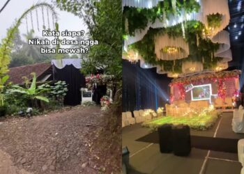 Viral! Resepsi Pernikahan di Halaman Rumah Ini Tampil Mewah Bagai Hotel Bintang Lima
