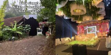 Viral! Resepsi Pernikahan di Halaman Rumah Ini Tampil Mewah Bagai Hotel Bintang Lima