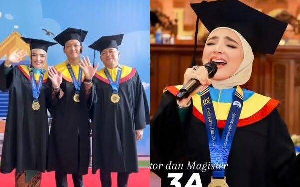 Momen Langka, Anang Hermansyah, Ashanty, dan Azriel Kompak Wisuda Bersama di Unair