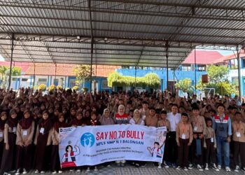 Pertamina Patra Niaga RJBB Edukasi Ratusan Siswa Baru SMP Negeri 1 Balongan untuk Cegah Bullying