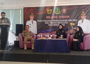 Sosialisasi DBHCHT Ditutup, Satpol PP  Kota Sukabumi Edukasi Masharakat Bahaya Rokok Ilegal