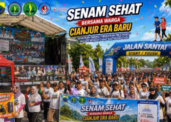 Ajak Keluarga! Senam Sehat Cianjur Era Baru Siapkan Hadiah Motor dan Puluhan Doorprize