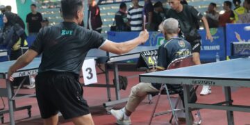 JNE Turut Meriahkan PWI Cup II, Kirim Ksatria Bertanding di Turnamen Tenis Meja