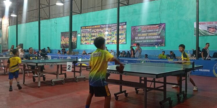PWI Cup II Tenis Meja Diikuti 446 Atlet, PWI Sukabumi Dorong Sportivitas dan Pembinaan Atlet Muda