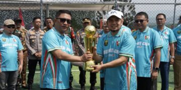 TURNAMEN MINI SOCCER BUPATI CUP 2026 SESSION III WABUP TUNJUKAN KEMAMPUAN TETAP JAGA SPORTIVITAS